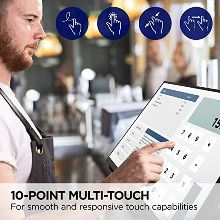 ViewSonic TD2465, 24" VA Touch Monitor mit 1920 x 1080 Full HD, 10-Punkt PCAP, wasserfest und Handschuhmodus – Bild 2