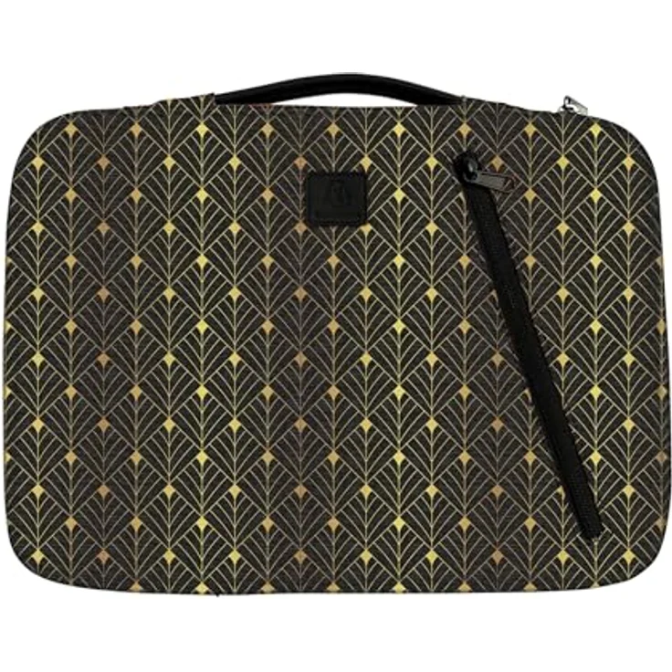 Exacompta Laptophülle NeoDeco (16", Universal), Notebooktasche aus recyceltem Polyester, wasserabweisend, schwarz – Bild 2