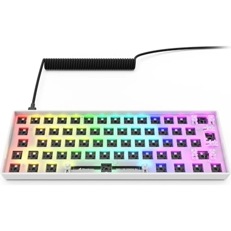 Sharkoon SKILLER SGK50 S4 Gen2 Barebone, kompakte 60% RGB-Tastatur mit anpassbaren Schaltern und Silikondämpfung – Bild 3