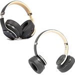 ADJ Apache Kopfhörer 2-in-1 Over Ear Wireless Bluetooth 5.0, Mikrofon Freisprecheinrichtung & Lautstärkeregler, 40 mm Treiber, Kabellose Kopfhörer für Online-Kurs, PC, Smartphone, Tablet, iPad, iPhone in Schwarz