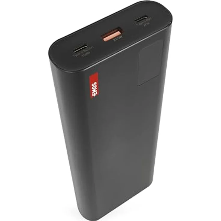 EMOS Powerbank 27 000 mAh NTBF30 - Externer Akku mit Passthrough und Fast-Charging 100W PD - 2X USB-C/USB-A-Port - Schwarz – Bild 1