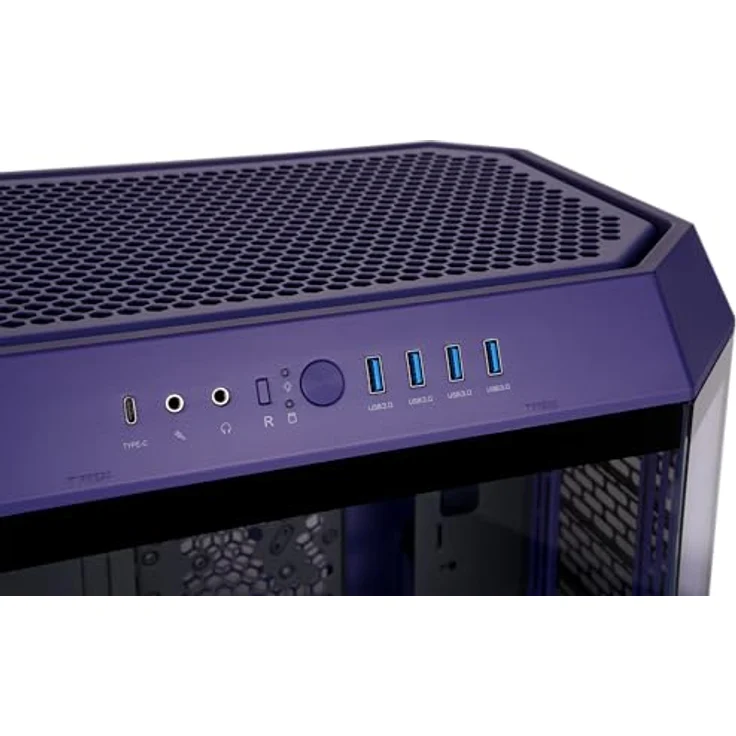 Thermaltake Tt The Tower 600 Future Dusk, ATX/mATX/Mini-ITX PC Gehäuse mit optimierter Kühlung, Violett – Bild 5