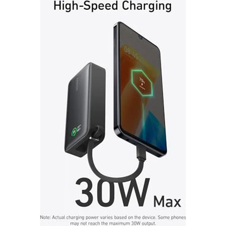 Anker POWER BANK USB 10000MAH/NANO A1259G11 (10000 mAh), Powerbank, Schwarz – Bild 4