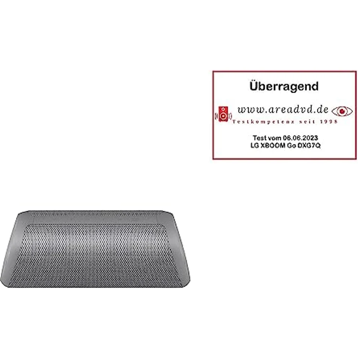 LG XBOOM Go DXG7, tragbarer Bluetooth-Lautsprecher (40 Watt, Google Assistant, Siri, Beleuchtung), Grau – Bild 2
