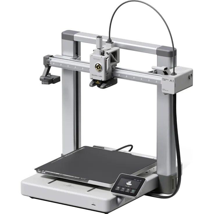 Bambu Lab A1 3D-Drucker Combo, 256 x 256 x 256 mm Bauvolumen, vollautomatische Kalibrierung, geräuscharmer Betrieb