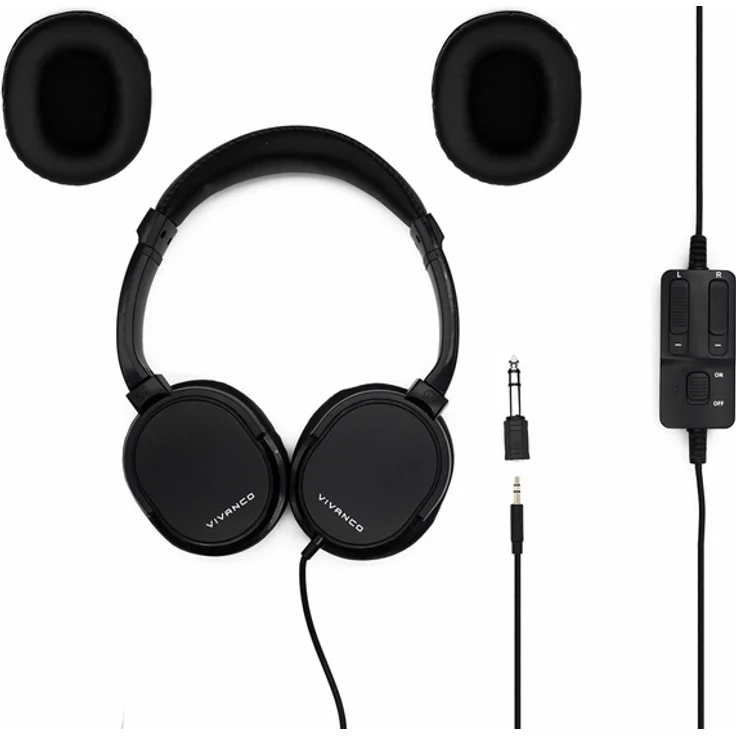 Vivanco TV Comfort 70 Schwarz Ohraufliegend Kopfband - Kopfhörer (Ohraufliegend, Kopfband, Verkabelt, 20-20000 Hz, 5 m, Schwarz) – Bild 2
