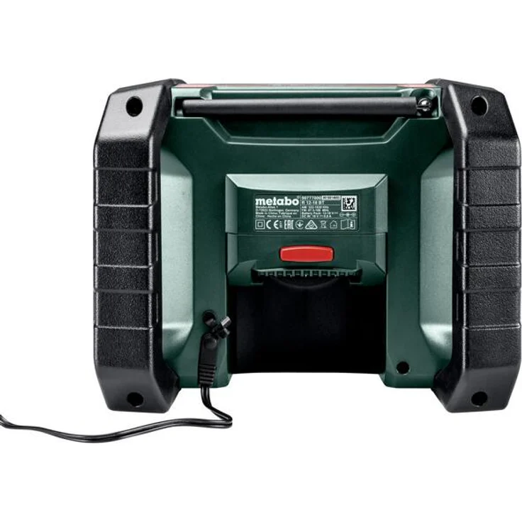 Metabo R 12-18 BT SOLO (600777850) Baustellenradio mit Bluetooth, LCD-Display, geeignet für Outdoor, spritzwassergeschützt, grün – Bild 2