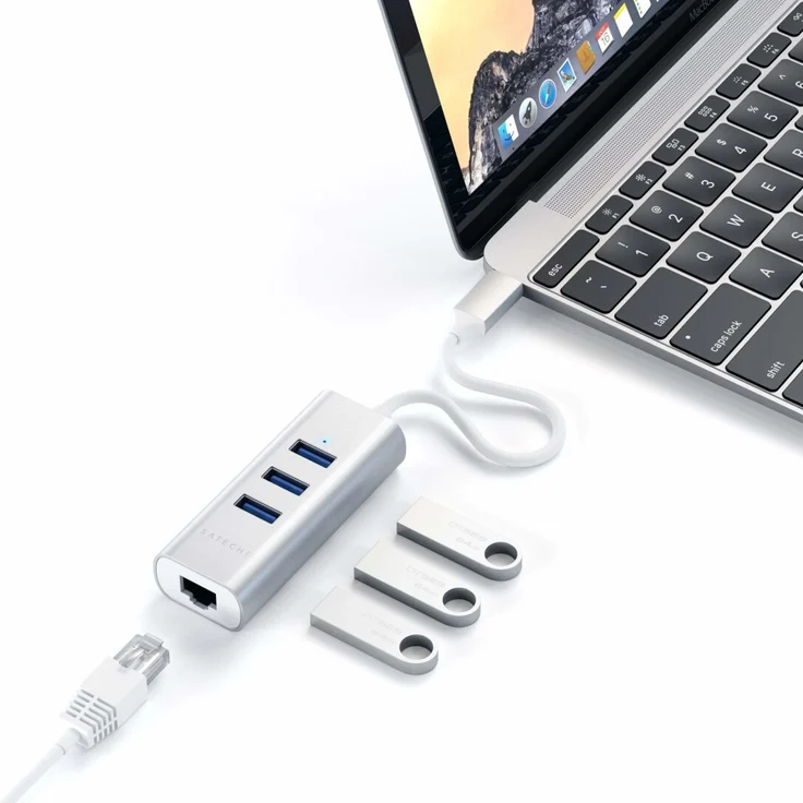 Satechi Type-C 2-in-1 3 Port USB 3.0 Hub & Ethernet – Bild 6