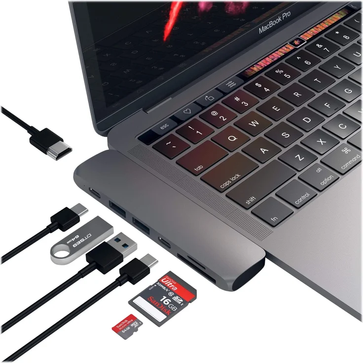 SATECHI Pro Hub Adapter - Kompatibel mit 2020/2019/2018/2017 MacBook Air, MacBook Pro und mehr – Bild 11