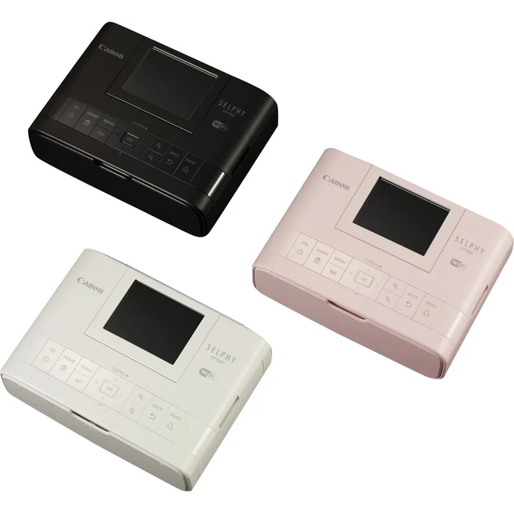 Canon Selphy CP1300 Fotodrucker 10x15cm (mobil Drucker, WLAN, USB, 300x300dpi, Thermosublimation, optionaler Akku, Farbdisplay, Speicherkartenslot, Apple AirPrint, Passfoto- u. Postkartendruck) rosa (2236C002) – Bild 8