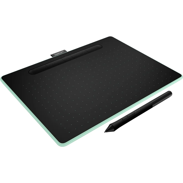 Wacom Intuos M Stift--Mobiles Zeichentablett (zum Malen & Fotobearbeitung mit druckempfindlichem Stift & Bluetooth & 3 Softwaredownloads) pistazie - Ideal für Home-Office & E-Learning – Bild 8