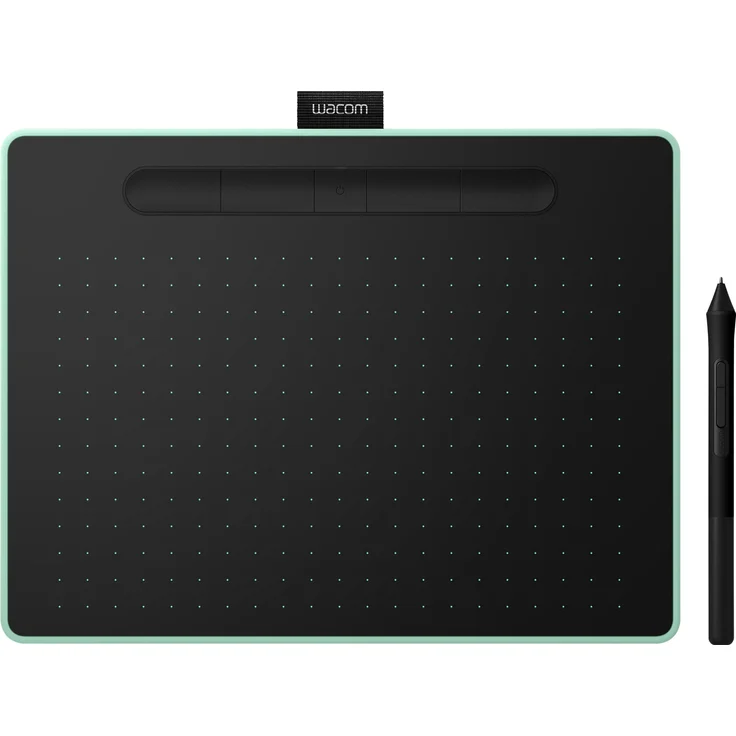 Wacom Intuos M Stift--Mobiles Zeichentablett (zum Malen & Fotobearbeitung mit druckempfindlichem Stift & Bluetooth & 3 Softwaredownloads) pistazie - Ideal für Home-Office & E-Learning – Bild 2
