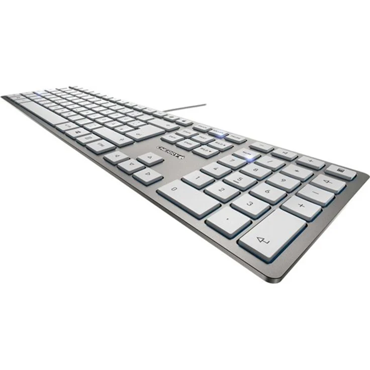 CHERRY KC 6000 SLIM - Tastatur - USB - Französisch AZERTY - CHERRY SX - Silber (JK-1600FR-1) – Bild 2