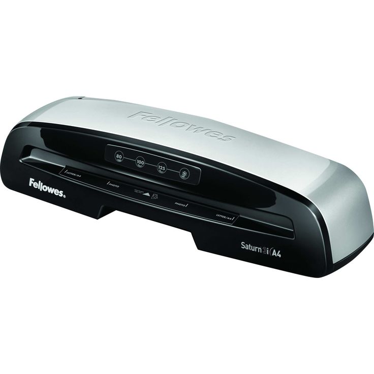 Fellowes A4 Laminiergerät Saturn 3i für 80-125 Micron Folien, 60 Sek. Aufwärmzeit, staufreies Laminieren, für Büro und Home Office, inkl. 10 A4 Laminierfolien – Bild 3