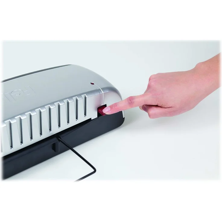 Fellowes A4 Laminiergerät Saturn 3i für 80-125 Micron Folien, 60 Sek. Aufwärmzeit, staufreies Laminieren, für Büro und Home Office, inkl. 10 A4 Laminierfolien – Bild 5