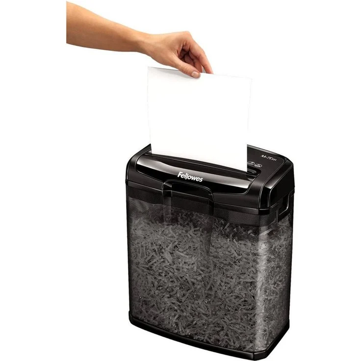 Fellowes Aktenvernichter Powershred M-7Cm, 7 Blatt, 4x35mm Partikelschnitt (P-4), für 1 Nutzer Zuhause - Preisvergleich – Bild 3