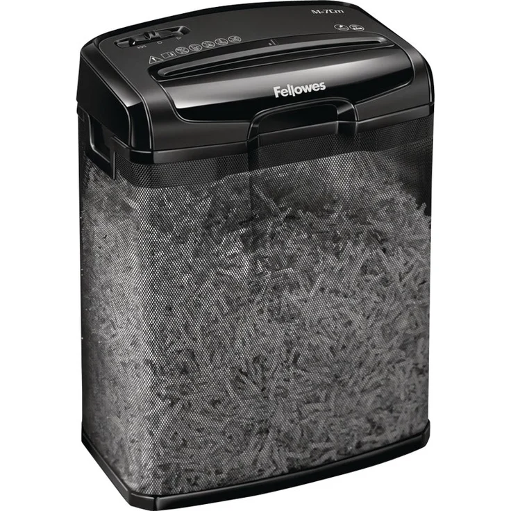 Fellowes Aktenvernichter Powershred M-7Cm, 7 Blatt, 4x35mm Partikelschnitt (P-4), für 1 Nutzer Zuhause - Preisvergleich – Bild 4