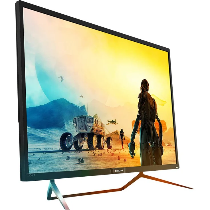 Philips 436M6VBPAB-00 108 cm (42,5 Zoll) Konsolen Monitor (HDMI, USB Typ-C, USB Hub, 4ms Reaktionszeit, DisplayPort, Mini DisplayPort, 60 Hz, 3840x2160, Ambiglow) schwarz – Bild 7