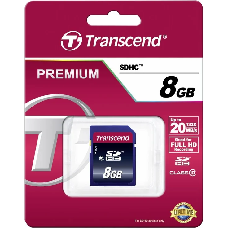 Transcend TS8GSDHC10 Class 10 Sdhc 8 GB – Bild 2
