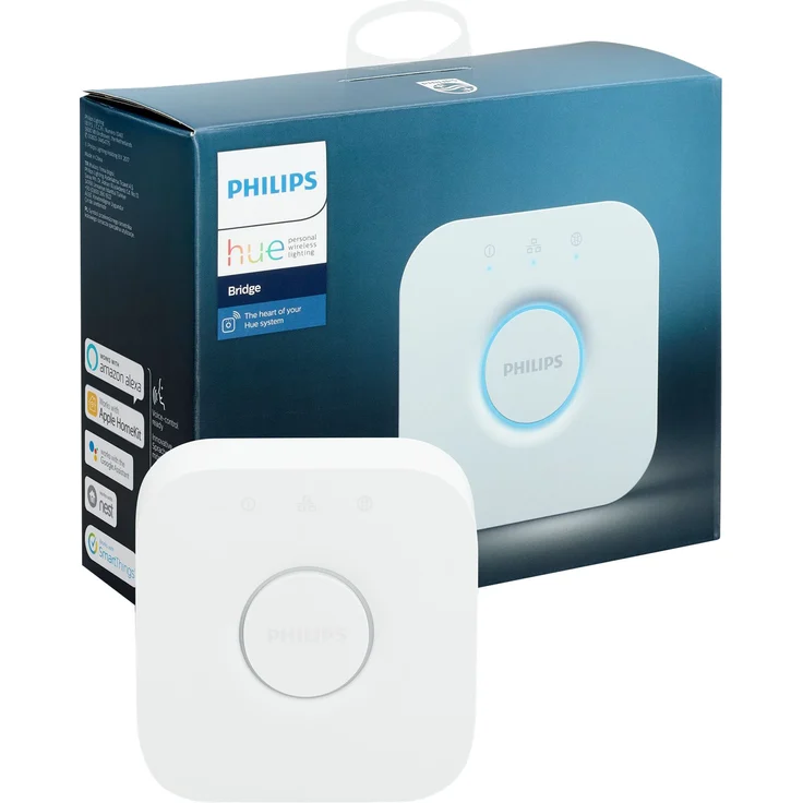 Philips Hue Bridge zentrales, intelligentes Steuerelement des Hue Systems, weiß – Bild 20