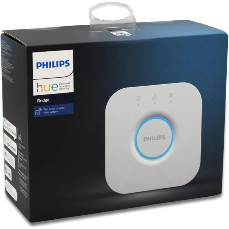 Philips Hue Bridge zentrales, intelligentes Steuerelement des Hue Systems, weiß – Bild 22