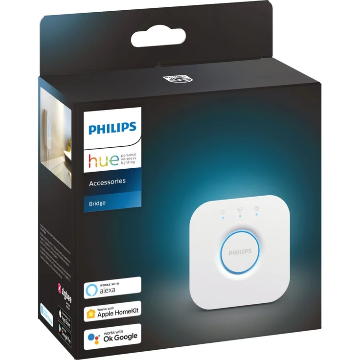 Philips Hue Bridge zentrales, intelligentes Steuerelement des Hue Systems, weiß – Bild 21