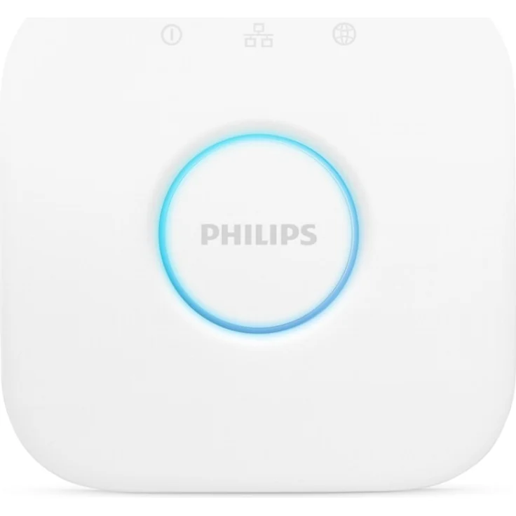 Philips Hue Bridge zentrales, intelligentes Steuerelement des Hue Systems, weiß – Bild 2