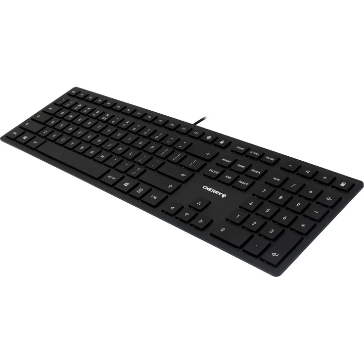 CHERRY KC 6000 SLIM - Tastatur - USB - US mit Euro-Symbol QWERTY - CHERRY SX - Schwarz (JK-1600EU-2) – Bild 2