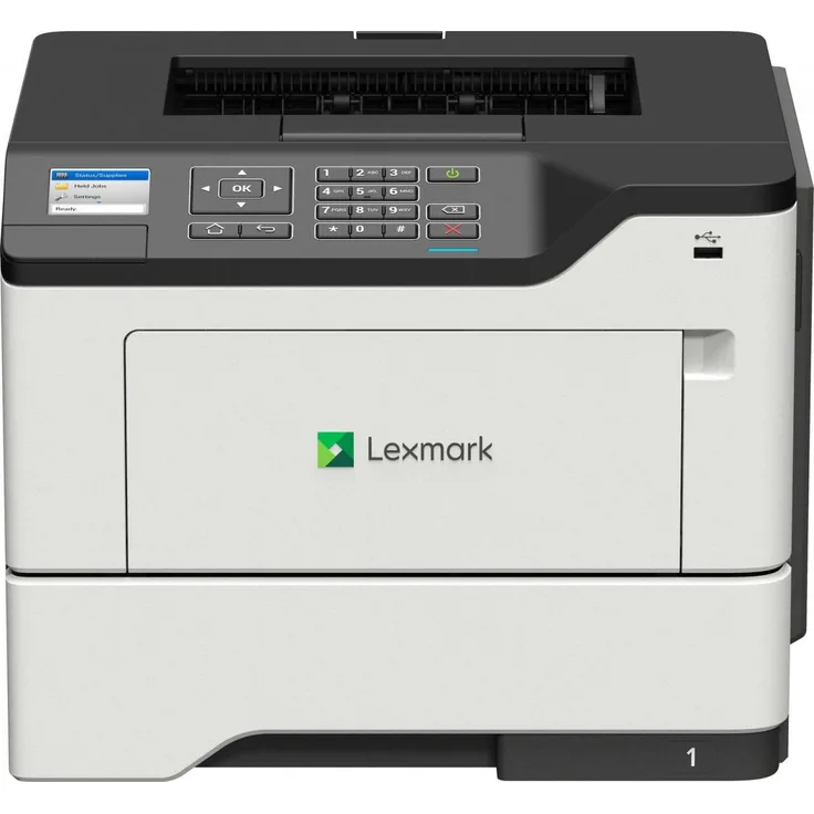 Lexmark MS621dn - Laserdrucker, Mono, Auflösung: 1200 x 1200 dpi, Druckgeschwindigkeit (S/W): 47 S/min, Papierzufuhr: 650 Blatt (36S0410)