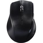 Hama Maus kabellos für Linkshänder ergonomisch (Linkshänder-Maus ohne Kabel, Wireless Funkmaus, USB Empfänger, vertikal, 800-1600 dpi, 3 Tasten inkl. Browser-Tasten, 2,4 GHz) schwarz