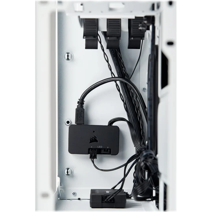 Corsair Crystal 280X RGB PC-Gehäuse (Micro ATX mit gehärtetem Glas), RGB LED, Weiß – Bild 10