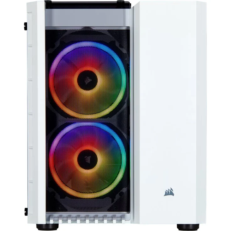 Corsair Crystal 280X RGB PC-Gehäuse (Micro ATX mit gehärtetem Glas), RGB LED, Weiß – Bild 7