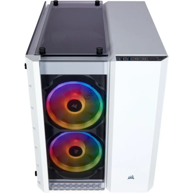 Corsair Crystal 280X RGB PC-Gehäuse (Micro ATX mit gehärtetem Glas), RGB LED, Weiß – Bild 12