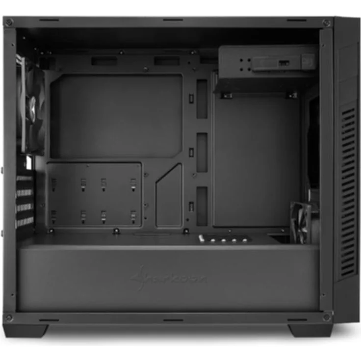 Sharkoon S1000 micro ATX Gehäuse, schwarz – Bild 8