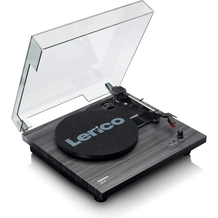 Lenco Plattenspieler LS-10 - Plattenspieler mit integrierten Lautsprechern - Schwarz – Bild 2