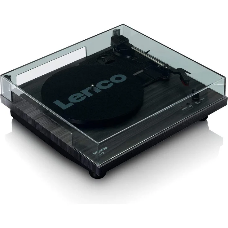 Lenco Plattenspieler LS-10 - Plattenspieler mit integrierten Lautsprechern - Schwarz – Bild 4