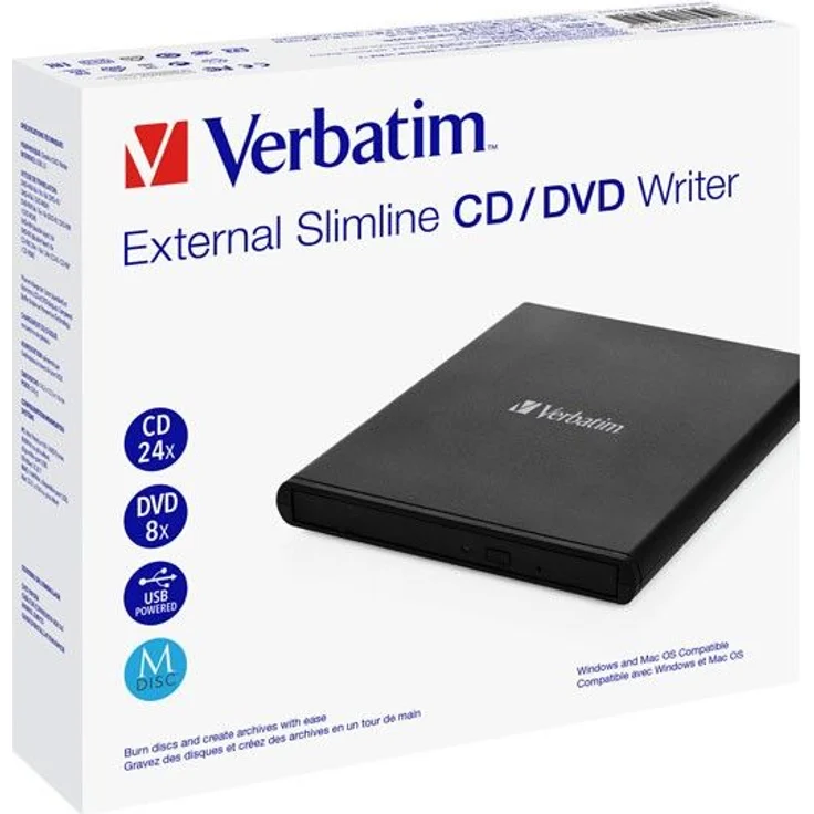 Verbatim 53504 Mobile DVD Brenner, Lichtversion Schwarz – Bild 2