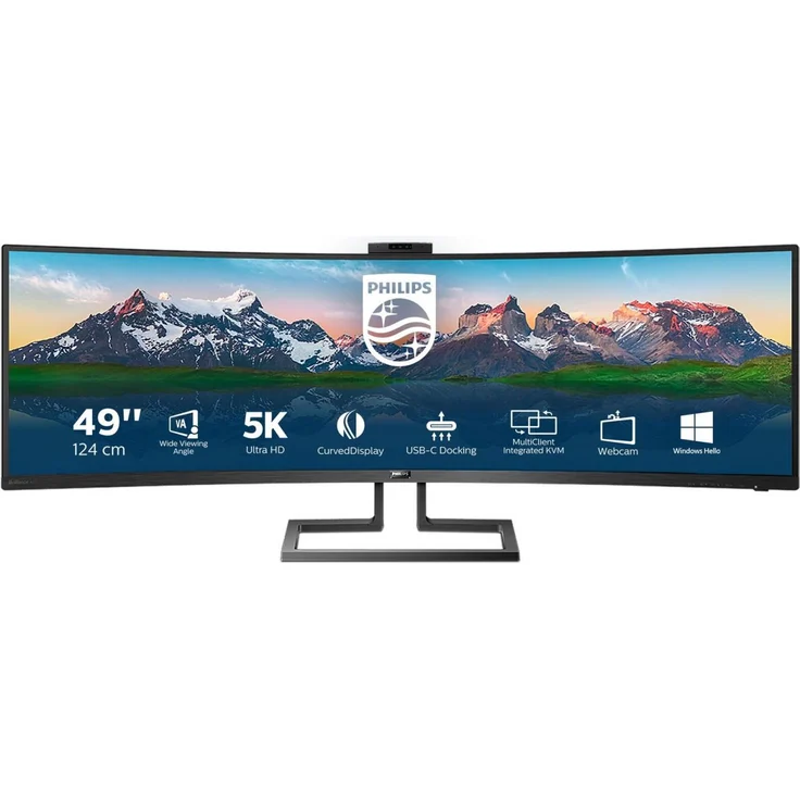 Philips P-line 499P9H - 48,8 Zoll, DQHD (5120 x 1440), VA-Panel, 60Hz, 5ms, 450cd/m² – Bild 6