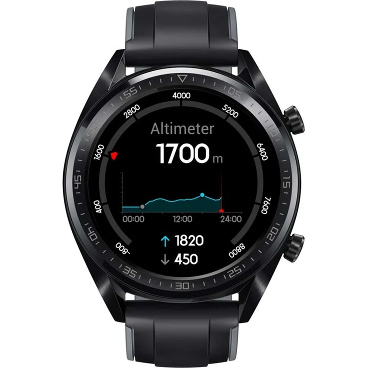 Huawei Watch GT Sport Smartwatch GPS, Unisex, 46,5mm, Edelstahlgehäuse, Graphite Black – Bild 6