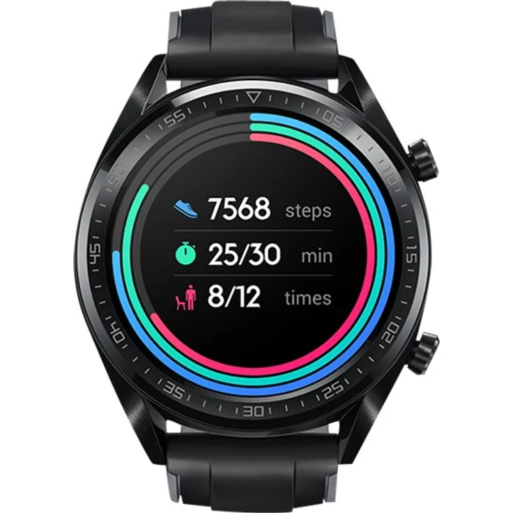 Huawei Watch GT Sport Smartwatch GPS, Unisex, 46,5mm, Edelstahlgehäuse, Graphite Black – Bild 10