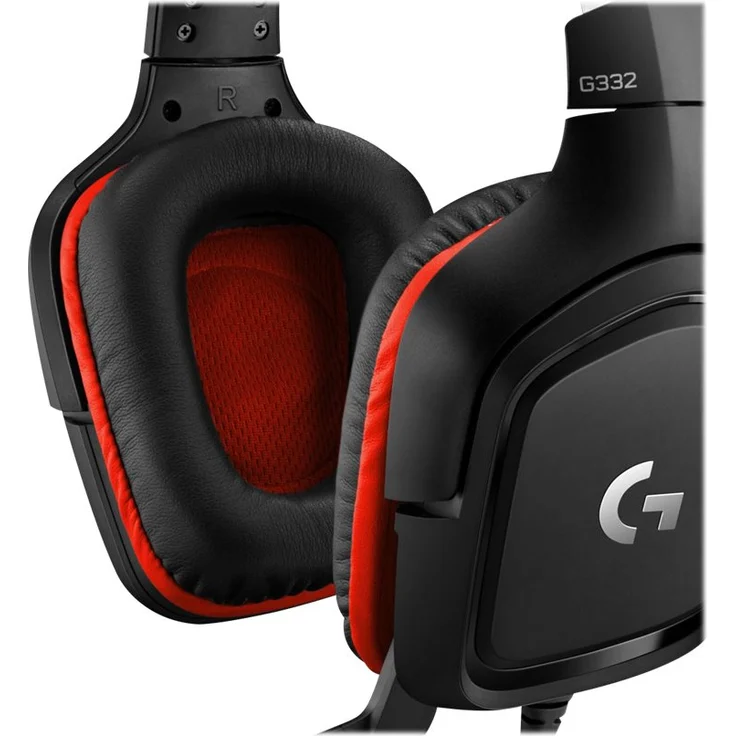 Logitech G332 Gaming-Headset, 50mm Treiber, Rotierende Kunstleder-Ohrmuscheln, 3.5mm Klinke, 6mm Mikrofon mit Flip-Stummschalter, Plattformübergreifend Kompatibel, PC-Mac-Xbox One-PS4-Nintendo Switch – Bild 4