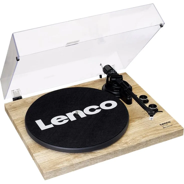 Lenco LBT-188 Plattenspieler - Bluetooth Plattenspieler - Riemenantrieb - 2 Geschwindigkeiten 33 u. 45 U-min - Anti-Skating - Vinyl zu MP3 digitalisieren - braun – Bild 2