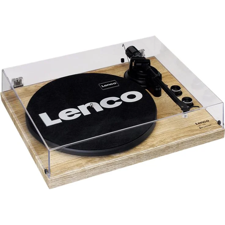 Lenco LBT-188 Plattenspieler - Bluetooth Plattenspieler - Riemenantrieb - 2 Geschwindigkeiten 33 u. 45 U-min - Anti-Skating - Vinyl zu MP3 digitalisieren - braun – Bild 3