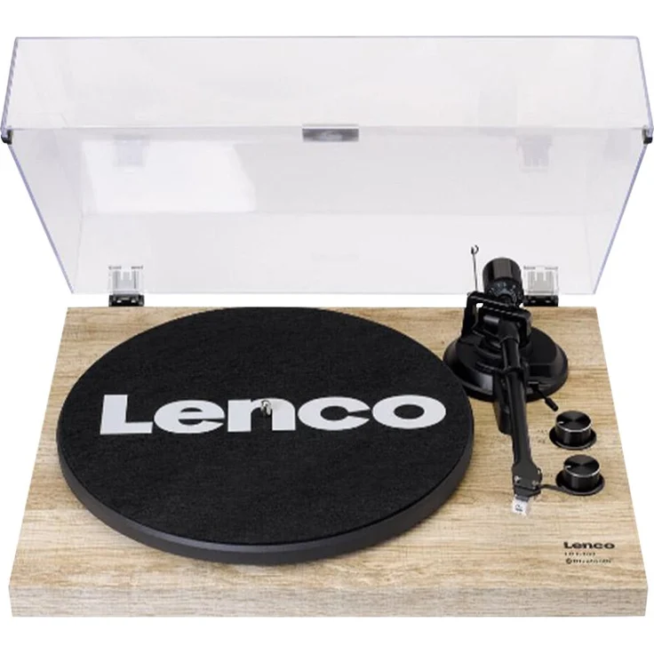 Lenco LBT-188 Plattenspieler - Bluetooth Plattenspieler - Riemenantrieb - 2 Geschwindigkeiten 33 u. 45 U-min - Anti-Skating - Vinyl zu MP3 digitalisieren - braun – Bild 4
