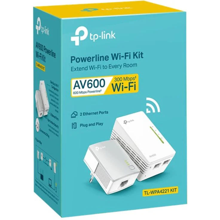 TP-Link AV600 Powerline Wi-Fi KIT Qualcomm 30 – Bild 2