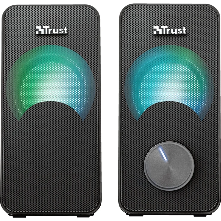 Trust Arys Compact 2.0 USB RGB Compact Lautsprecher (12 Watt, mit RGB LED Beleuchtung) – Bild 3