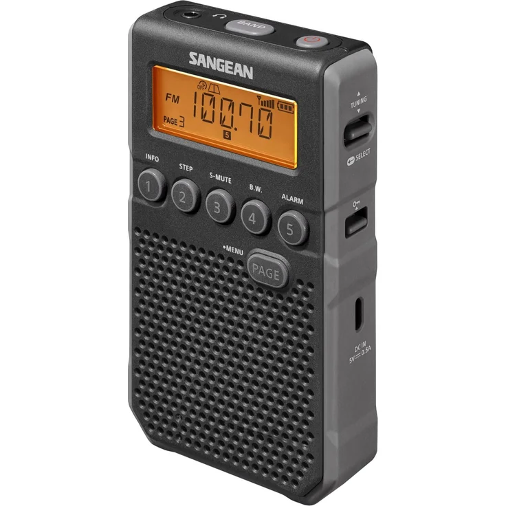 Sangean DT-800 Pocketradio, Taschenradio, Mini-Taschenradio -Schwarz – Bild 2