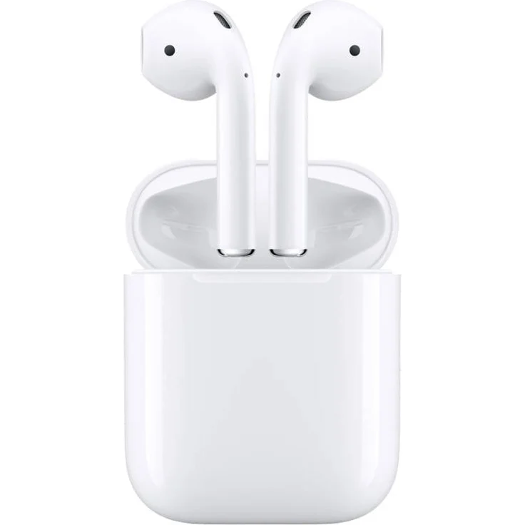 Apple AirPods (2. Generation) mit kabelgebundenen Ladecase, True Wireless In-Ear Kopfhörer mit Bluetooth, Mikrofon, geeignet für iPhone, weiß (MV7N2ZM/A) – Bild 6