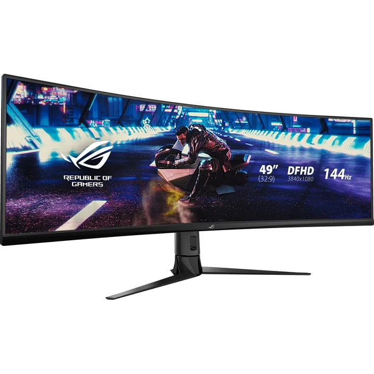 ASUS ROG Strix XG49VQ 124 cm (49 Zoll) Gaming Monitor (Curved, 144Hz, Free-Sync 2 HDR, HDMI, DisplayPort, 4ms Reaktionszeit) – Bild 9