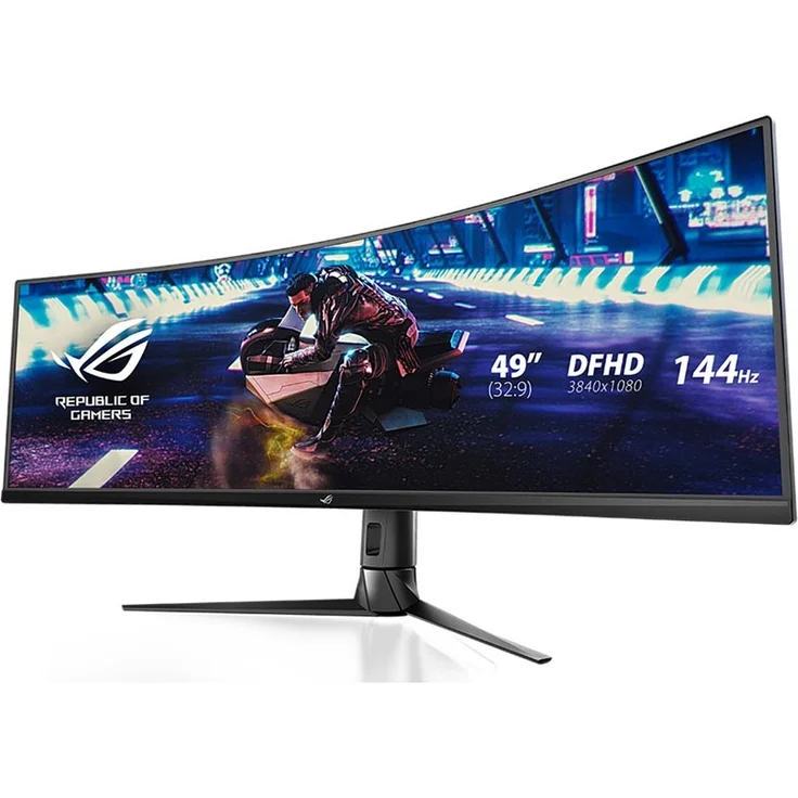 ASUS ROG Strix XG49VQ 124 cm (49 Zoll) Gaming Monitor (Curved, 144Hz, Free-Sync 2 HDR, HDMI, DisplayPort, 4ms Reaktionszeit) – Bild 7